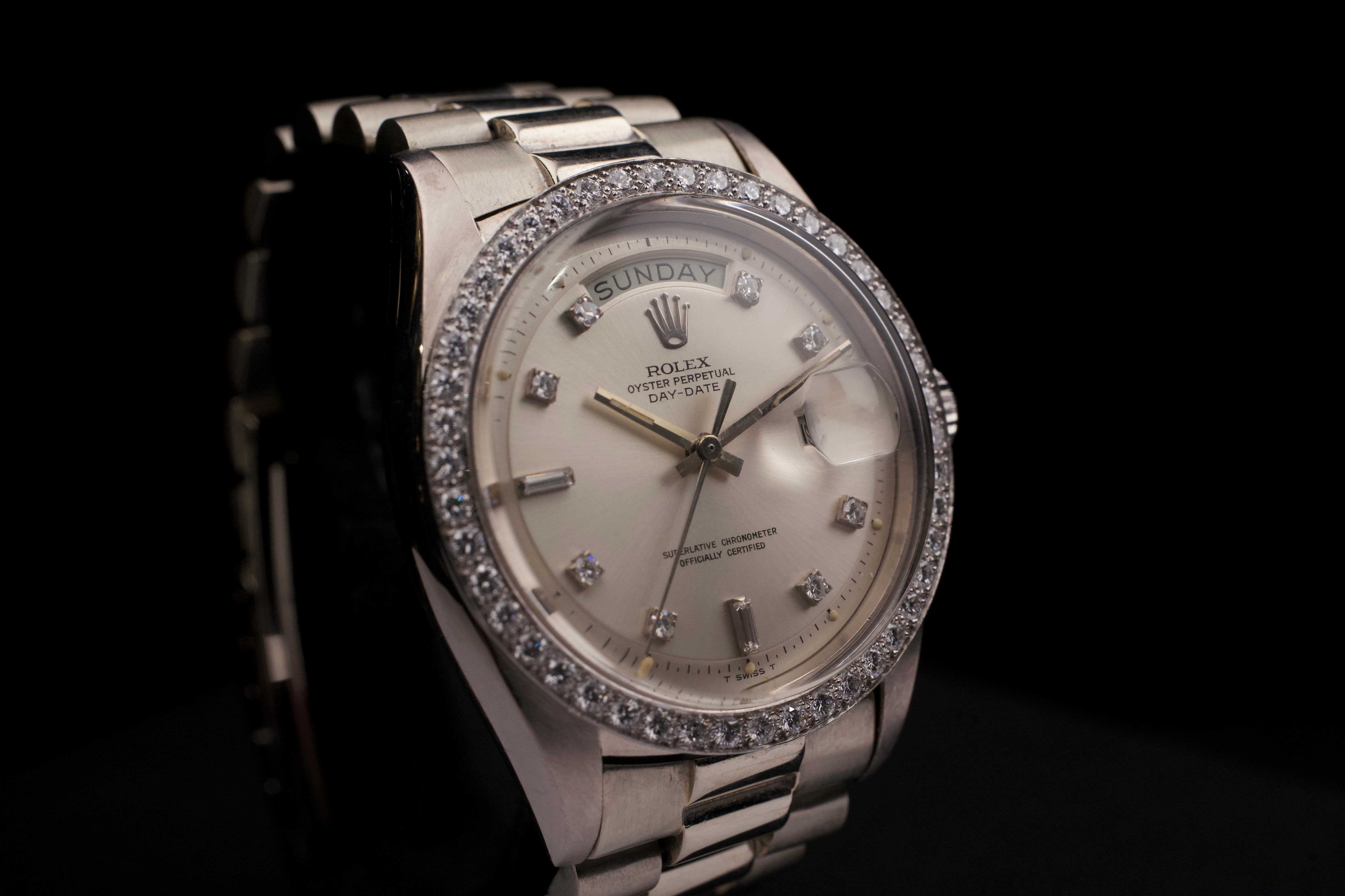 1970s, Rolex Day-Date Ref.1804/9 Factory Diamond Dial＆Bezel