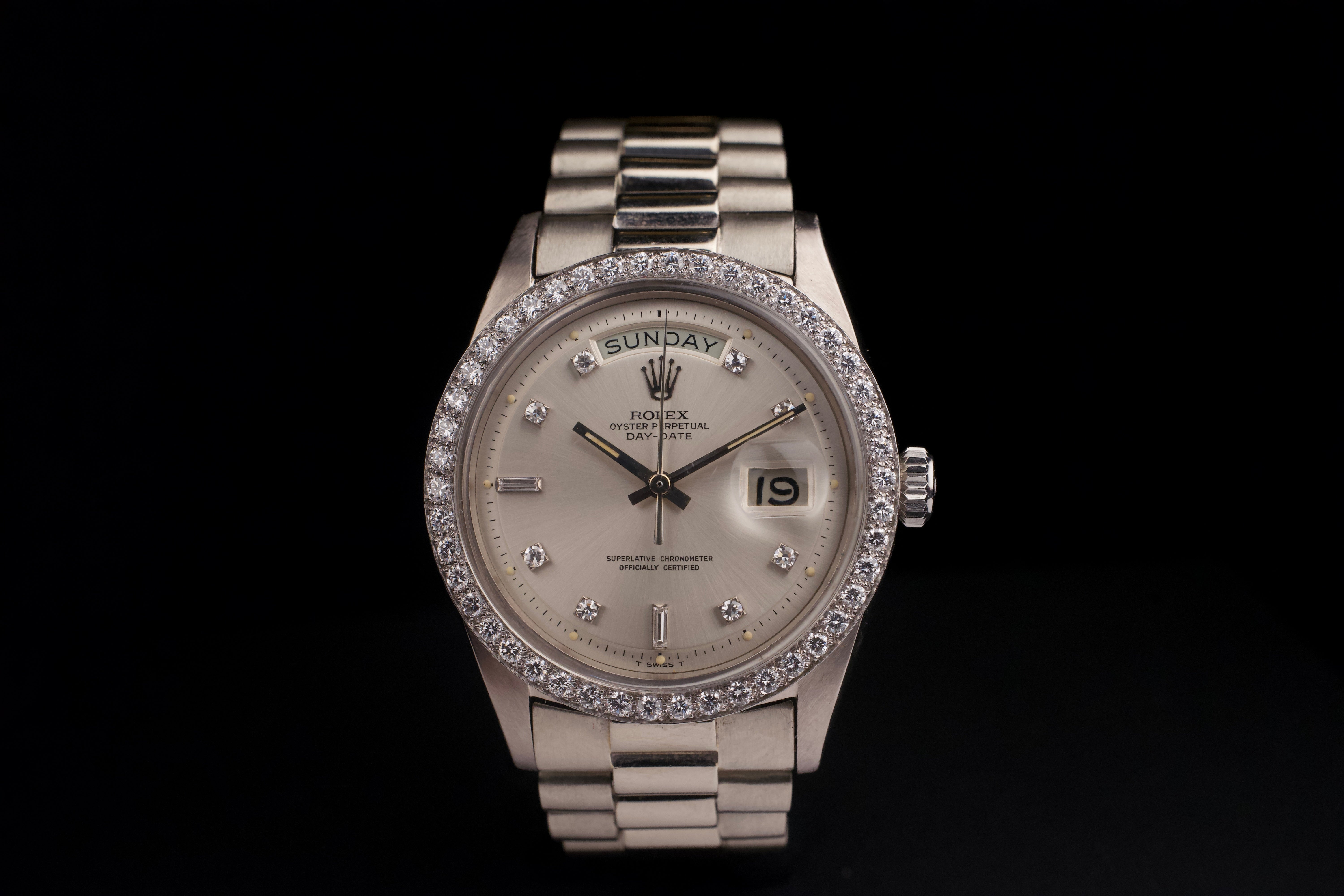 1970s, Rolex Day-Date Ref.1804/9 Factory Diamond Dial＆Bezel