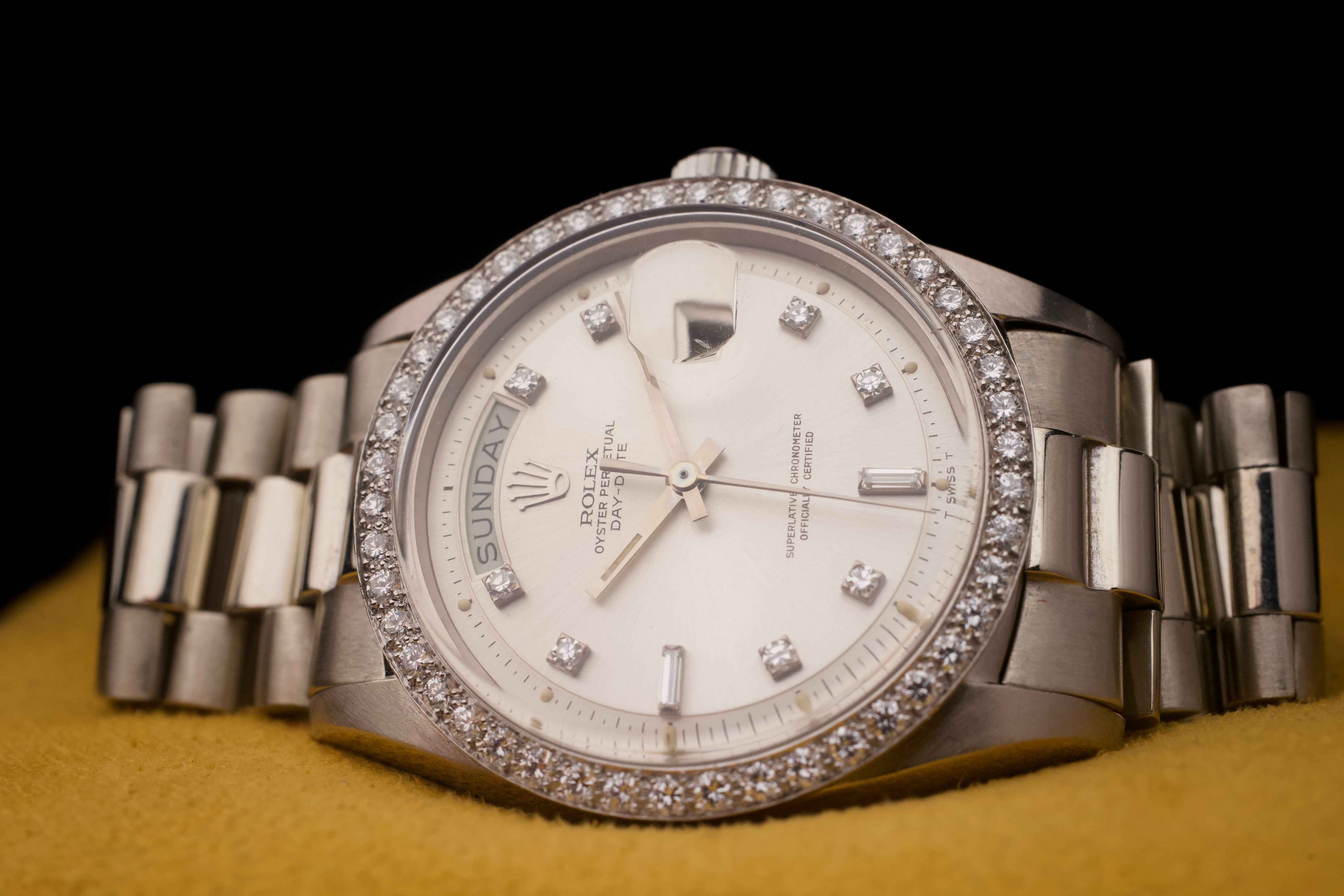 1970s, Rolex Day-Date Ref.1804/9 Factory Diamond Dial＆Bezel