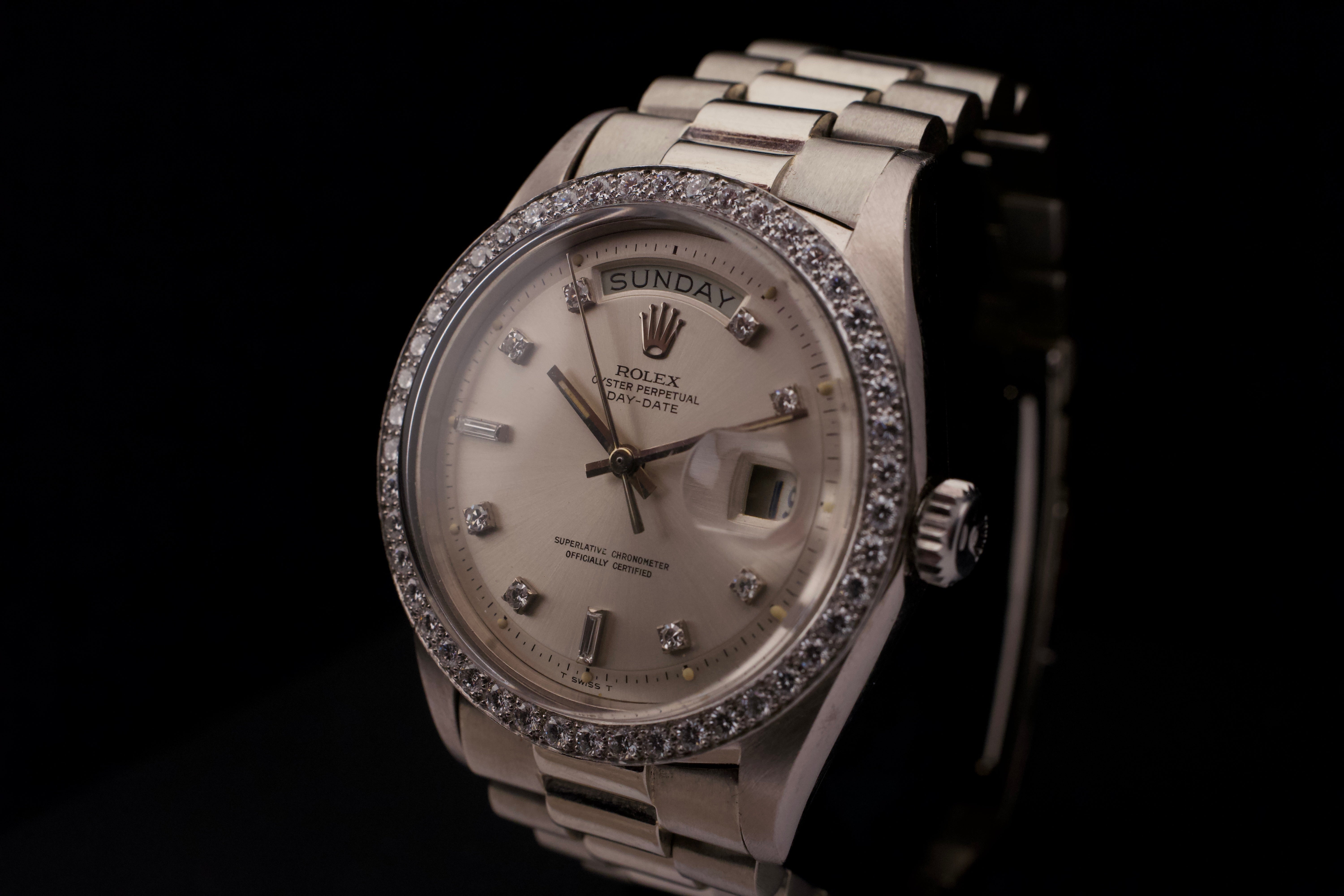 1970s, Rolex Day-Date Ref.1804/9 Factory Diamond Dial＆Bezel
