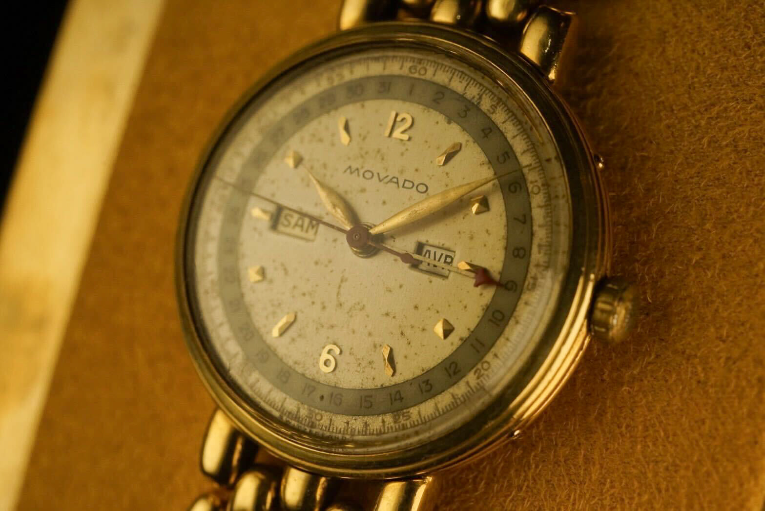 1940s Movado, “Triple Calendar” ref.4823