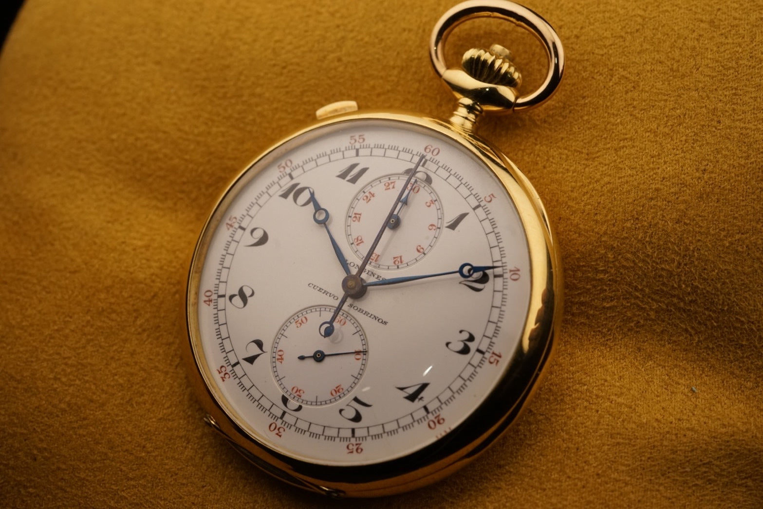 1920s, Longines Pocket Watch Split Second Chronograph