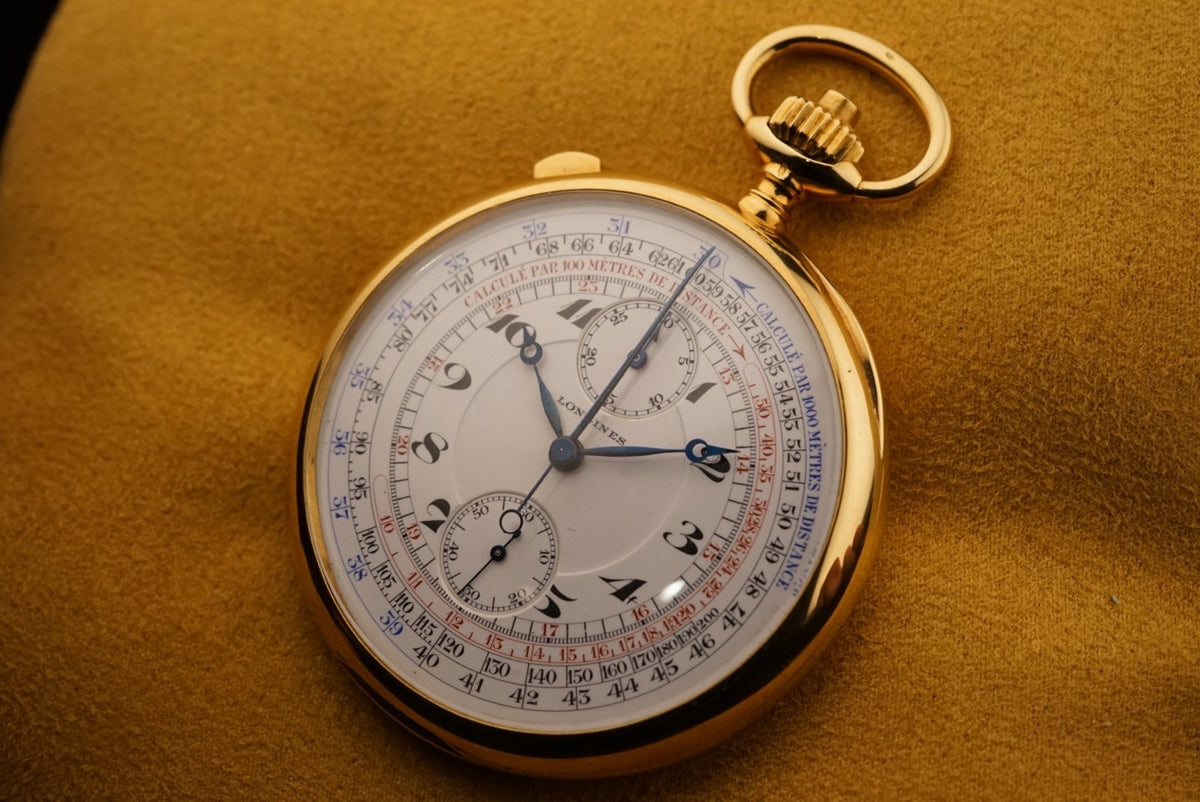 1920s Longines Split Second Chronograph Pocket Watch — THE LAST STORE®
