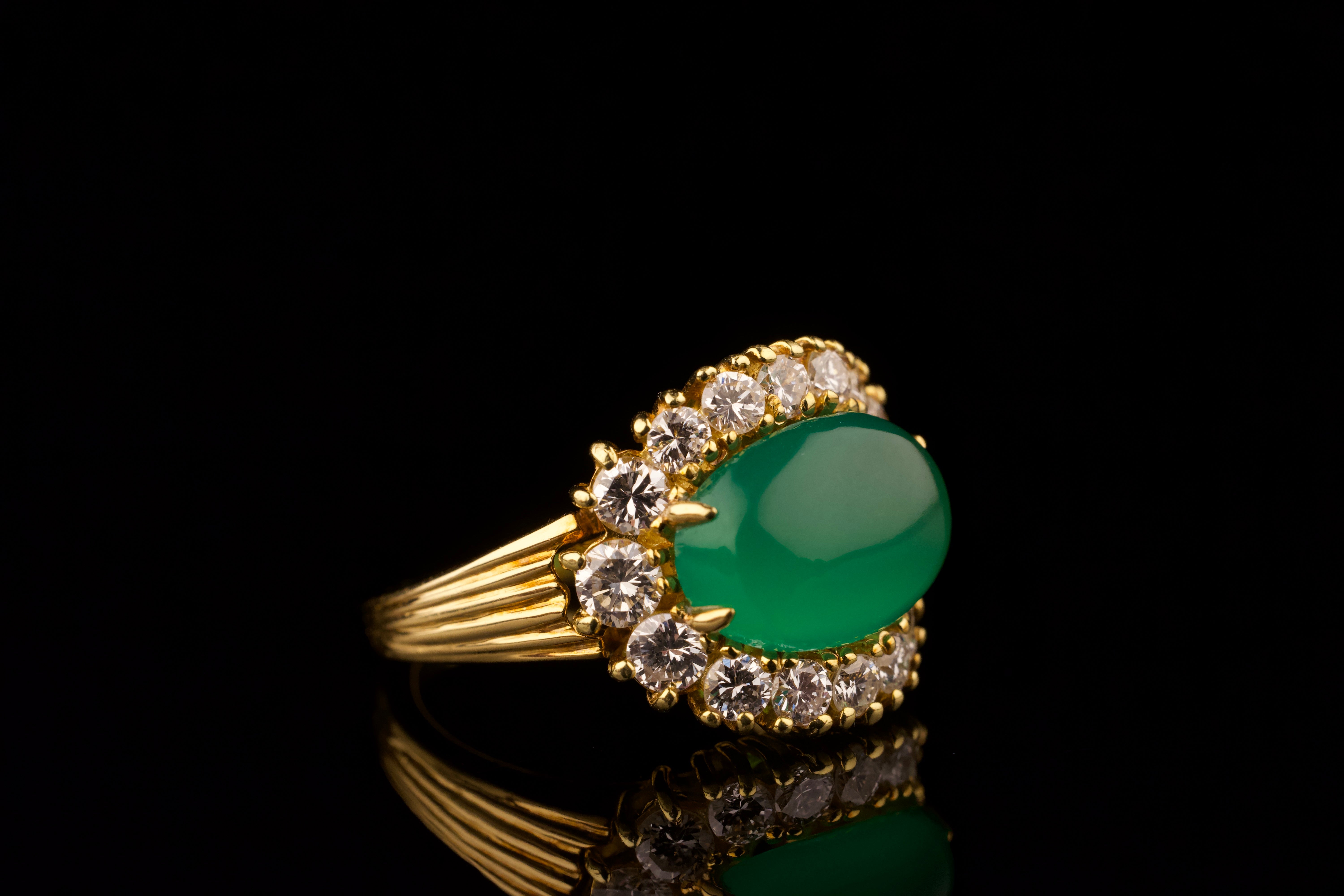 1960s VAN CLEEF & ARPELS Imperial Jade Ring